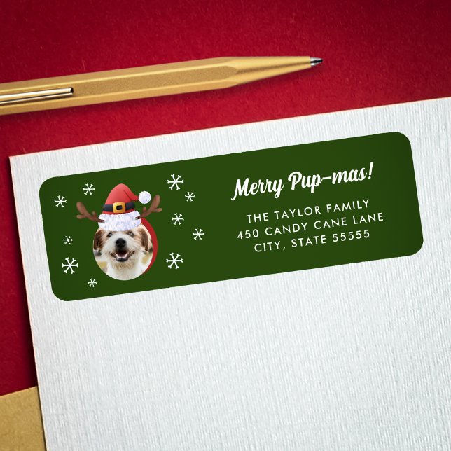 Hunde Foto mit Weihnachtsmann Antler Hat Weihnacht (Von Creator hochgeladen)