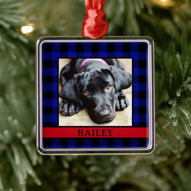 Hunde-Foto Ornament Aus Metall (Baum)