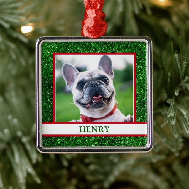 Hunde-Foto Ornament Aus Metall (Baum)