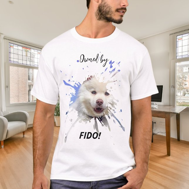 Hunde Foto spritzen Spaß Spaß T-Shirt (Von Creator hochgeladen)