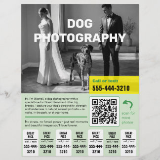 Hunde-Fotograf-Flugblatt Flyer