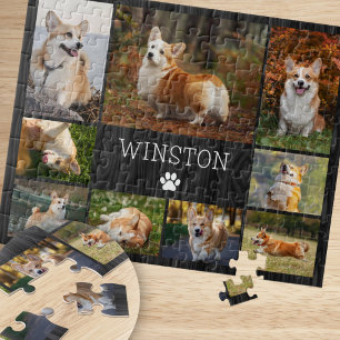 Hunde-Fotos Moderne Rustikale Collage