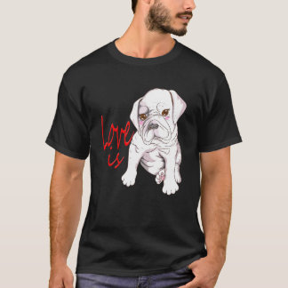 Hunde Französisch Bulldog Liebe ist Sprichwort Bul T-Shirt