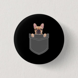 Hunde Französischer Bulldog in meinem Pocket-Bek Button