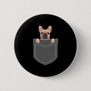 Hunde   Französischer Bulldog in meinem Pocket-Bek Button