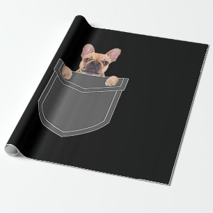 Hunde Französischer Bulldog in meinem Pocket-Bek Geschenkpapier