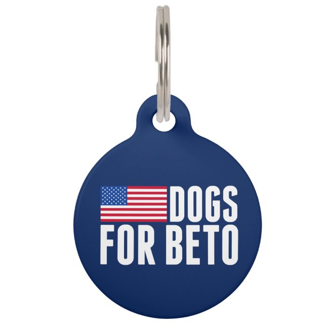 Hunde für Beto O'Rourke 2018 Haustiermarke (Vorderseite)