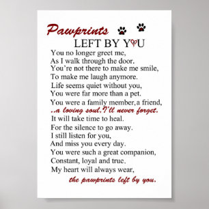 Hunde, für immer im Herzen Poster