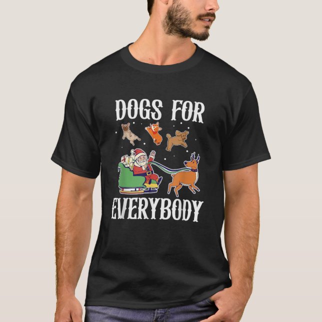 Hunde für jeden Weihnachtsfest Weihnachtshund T-Shirt (Vorderseite)