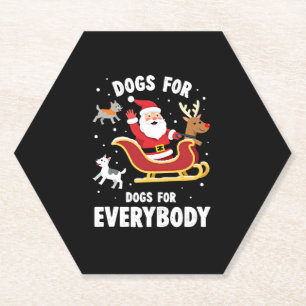 Hunde für jeden Weihnachtsmann Lustiges Weihnachte Untersetzer