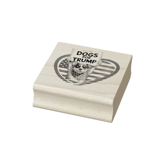 Hunde für Trump: Paw-litical Patriots Gummistempel (Stempel)