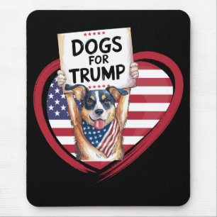 Hunde für Trump: Paw-litical Patriots Mousepad