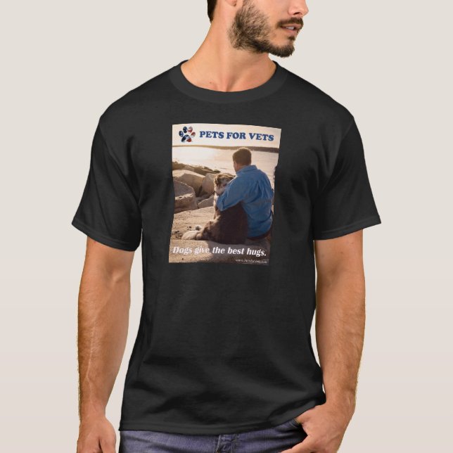 Hunde geben die besten Umarmungen T-Shirt (Vorderseite)