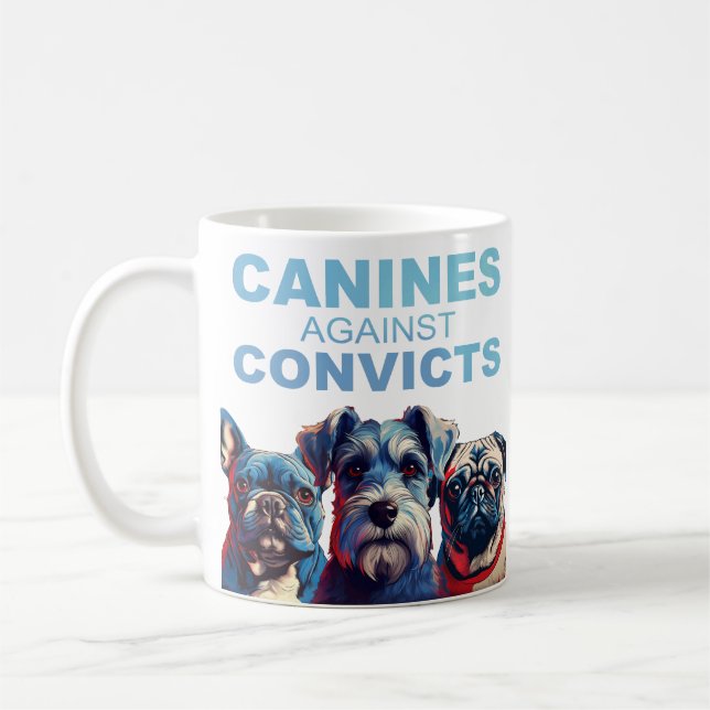 Hunde gegen die Tasse von Verurteilungen (URSPRÜNG (Links)