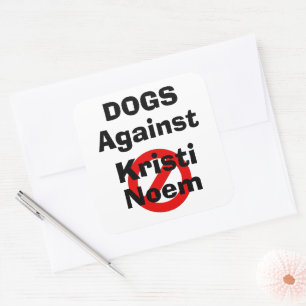 Hunde gegen Kristi Noem Aufkleber