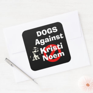 Hunde gegen Kristi Noem Aufkleber