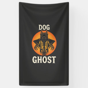 Hunde-Geist-Halloween-Horror-Vektor Banner