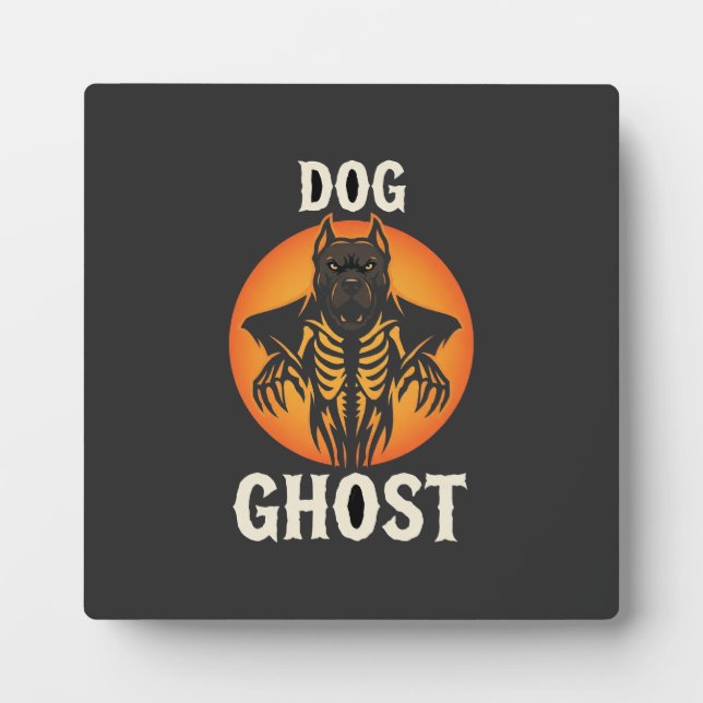 Hunde-Geist-Halloween-Horror-Vektor Fotoplatte (Vorderseite)