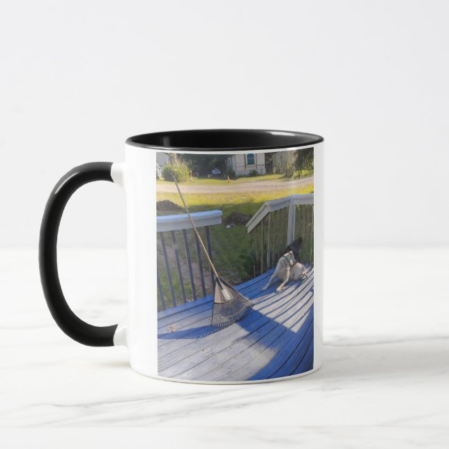 Hunde genießen das Leben  Tasse (Links)