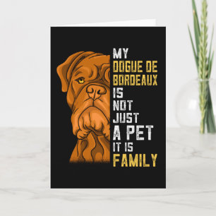 Hunde-Geschenk der Familie Bordeaux Karte