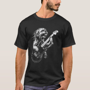 Hunde-Gitarrist Gitarre - Lhasa Apso Vater Mutter T-Shirt