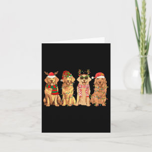 Hunde Golden Retriever Weihnachten Weihnachten Wei Karte
