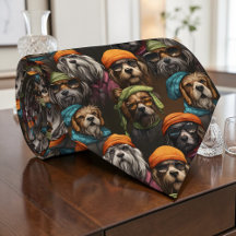 Hunde-Grafik-Halstuch nach Maß