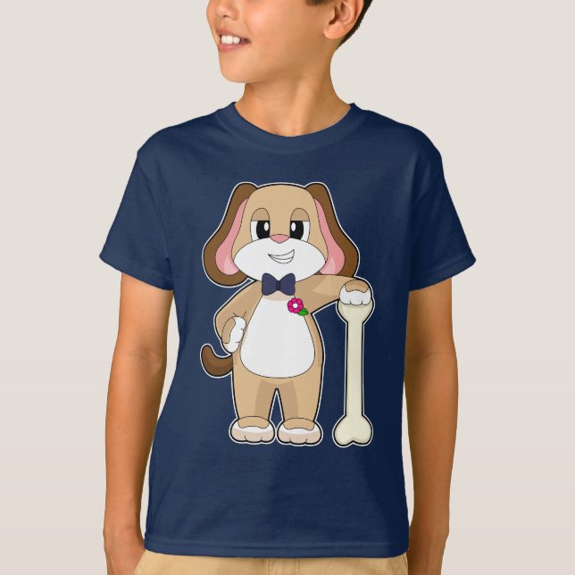 Hunde Groom Bow Krawatte Hochzeit T-Shirt (Vorderseite)