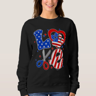 Hunde Groomer Haustiere züchten Pelzkünstler Tieri Sweatshirt