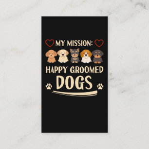 Hunde Grooming Liebe Tiere Hunde Groomer Visitenkarte
