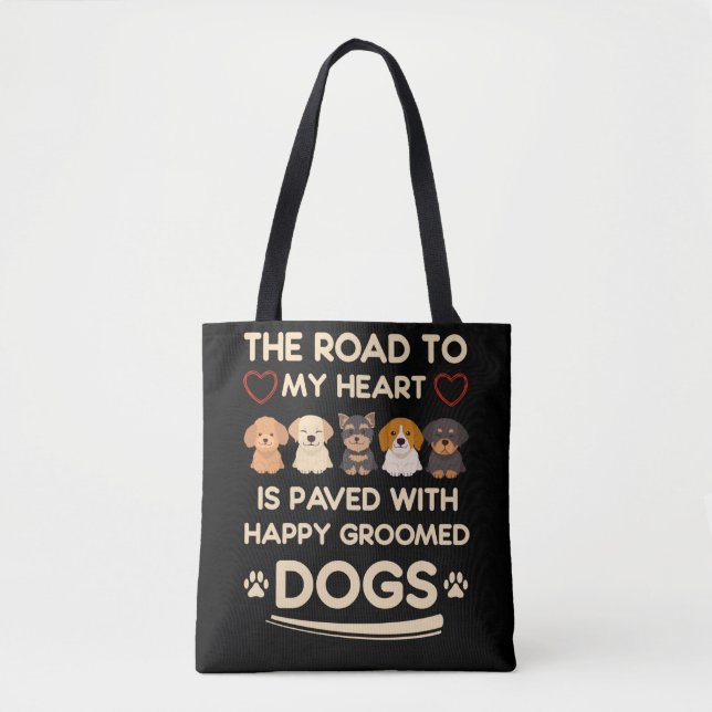 Hunde Grooming Liebe Tierhund Groomer Tasche (Vorderseite)