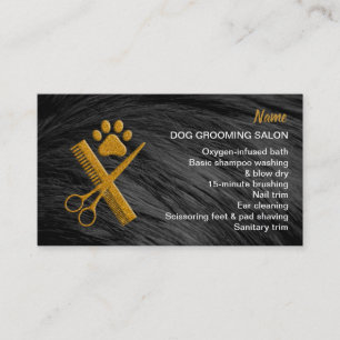 Hunde-Grooming-Salon-Visitenkarte Visitenkarte