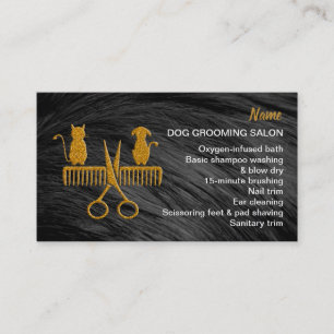 Hunde-Grooming-Salon-Visitenkarte Visitenkarte