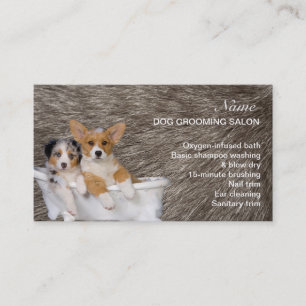 Hunde-Grooming-Salon-Visitenkarte Visitenkarte