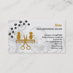 Hunde-Grooming-Salon-Visitenkarte Visitenkarte