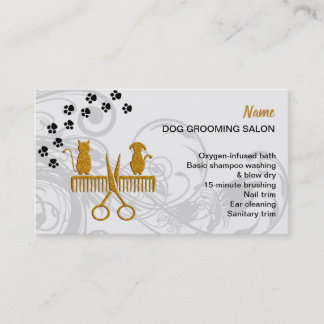 Hunde-Grooming-Salon-Visitenkarte Visitenkarte
