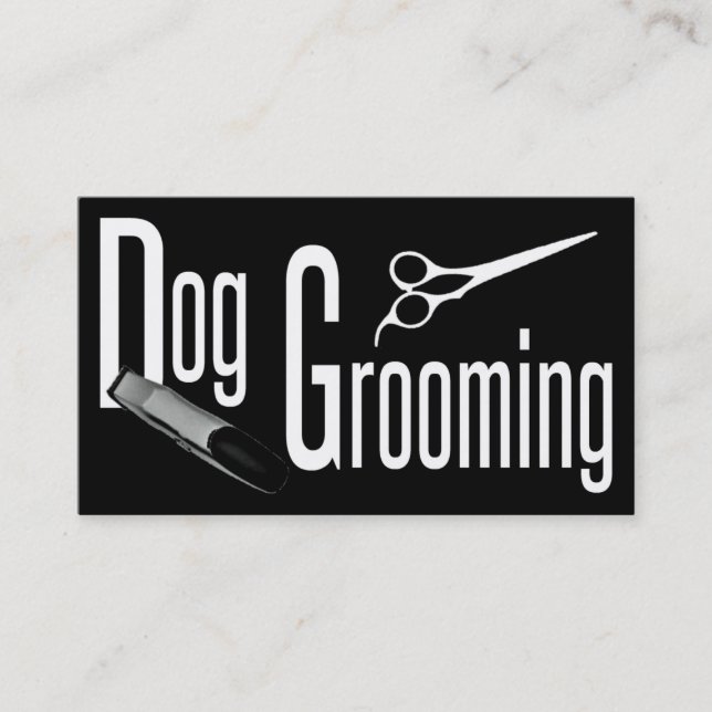 Hunde-Grooming-Visitenkarte Visitenkarte (Vorderseite)