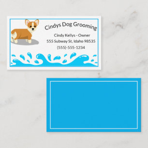 Hunde-Grooming-Visitenkarte Visitenkarte