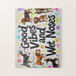 Hunde, gute Roben und weiße Nasen spielerische Doo