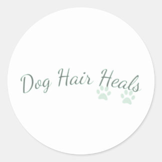 Hunde-Haarheilkuren Kostenvoranschlag für Hundelie Runder Aufkleber