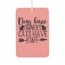 Hunde haben Besitzer Katzen haben Personal Autolufterfrischer