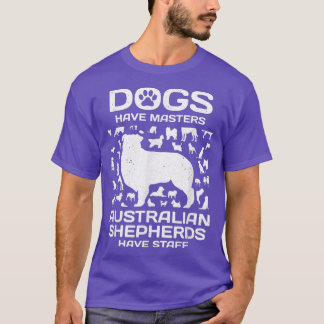 Hunde haben Meister australischer Hirten mit Perso T-Shirt