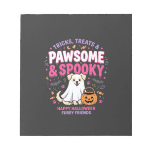 Hunde Halloween Boo Crew (2) Notizblock