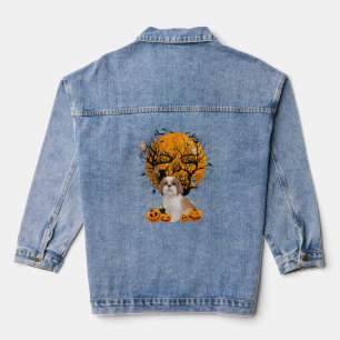 Hunde Halloween Jeansjacke