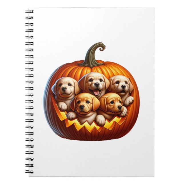 Hunde Halloween Notizblock (Vorderseite)