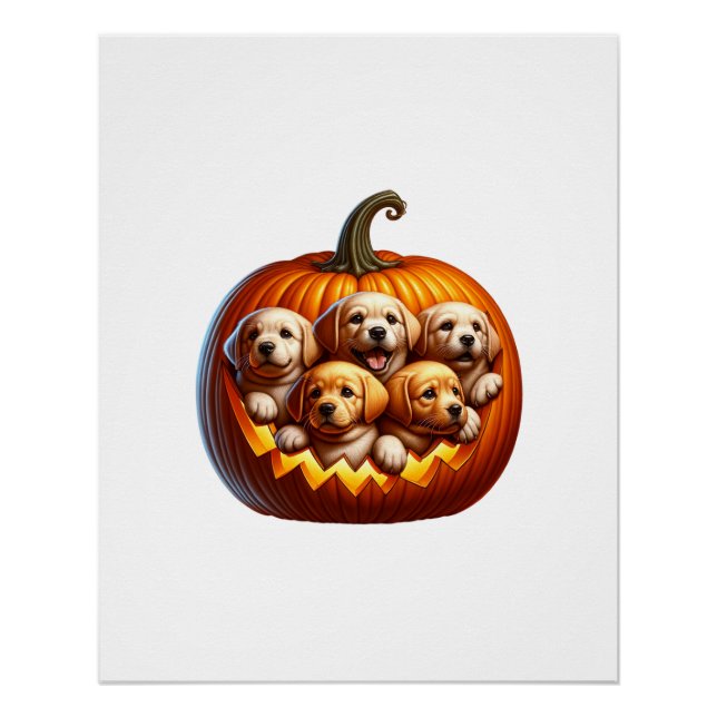 Hunde Halloween Poster (Vorderseite)