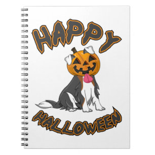 Hunde Halloween T-ShirtHappy Halloween Hund-T-Shir Notizblock