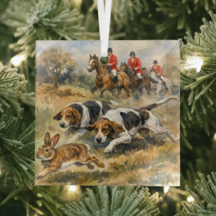 Hunde & Hase  Ornament Aus Glas