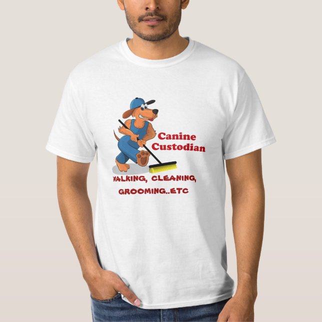 Hunde- Hausmeister-Shirt T-Shirt (Vorderseite)