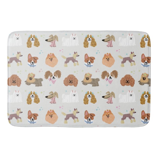 Hunde Haustiere Kinder Badematte (Vorderseite)